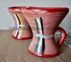 Organic clay Incense Burner Handmade and hand painted - Ancient bakhoor burner
